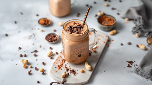 Peanut Butter Cacao Banana Smoothie